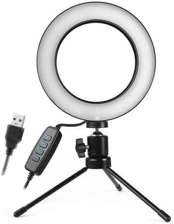 RingLight - Anel de Luz LED 16 cm + Tripé