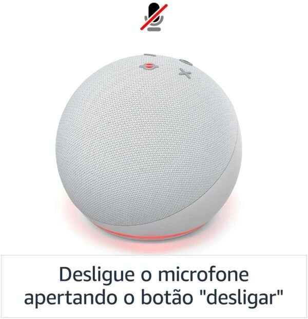 Novo Echo Dot (4ª Geração): Smart Speaker com Alexa - Cores Preto, Branco e Azul - Image 8