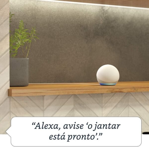 Novo Echo Dot (4ª Geração): Smart Speaker com Alexa - Cores Preto, Branco e Azul - Image 6