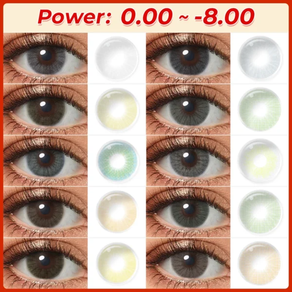 Compre 2 ganhe 30% de desconto Lente de Contato Hidrocor com Prescrição Natural Eye Color Lentes de Contato Coloridas para Olhos Lentes Macias Cosméticas Alunos lentes de contato com frete gratis