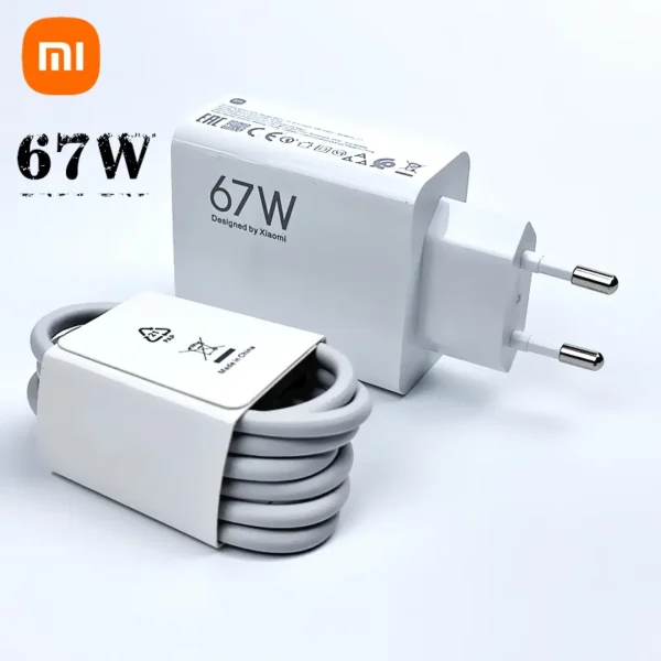 Carregador Rápido Xiaomi Turbo, Plug UE Original, 6A, Cabo Tipo C, Mi 11 Pro, Dobrar Mistura, Poco X3 GT X4, 5G, Redmi Note 11 Pro, 67W - Image 4