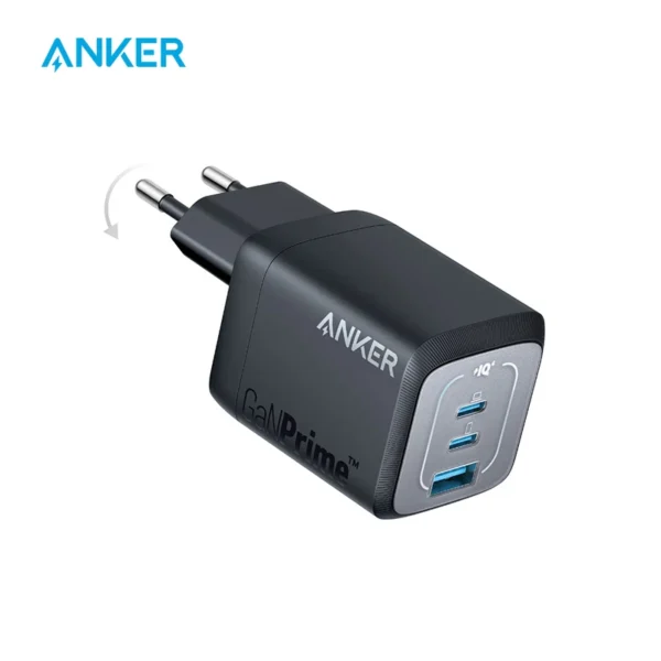 Anker-Prime USB C Charger, Anker GaN Wall Charger, Carregador PPS rápido compacto de 3 portas para MacBook Pro, Air, iPhone 15, iPad Pro, 67W