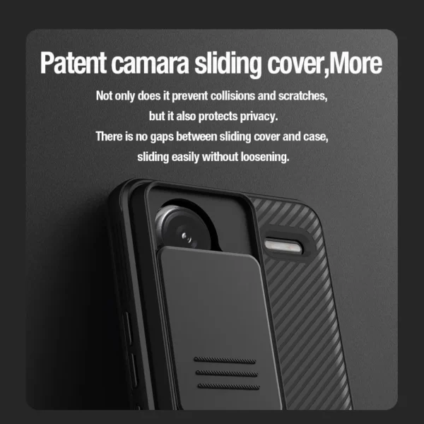 Nillkin para xiaomi redmi note 13 pro plus 5g caso lente de proteção da câmera fosco duro camshield 360 capa traseira completa - Image 4