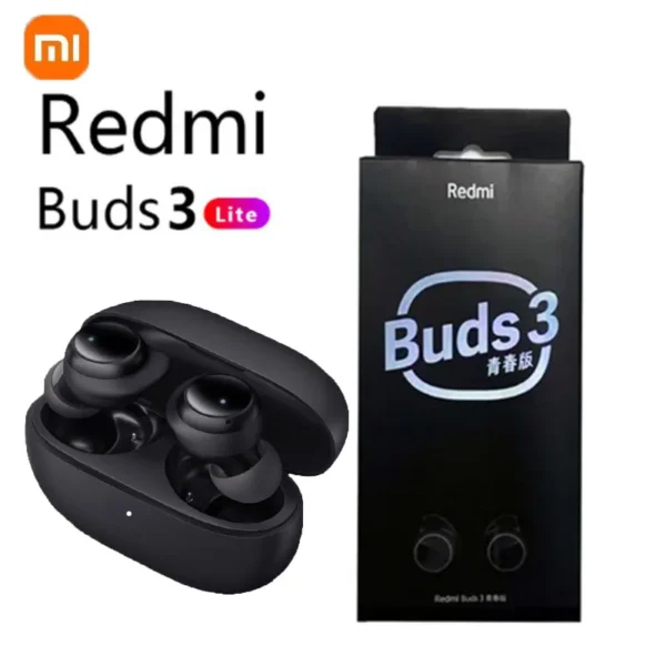 Xiaomi-Redmi Buds 3 Lite, Auscultadores sem fios Bluetooth, Auscultadores desportivos intra-auriculares, 5.2