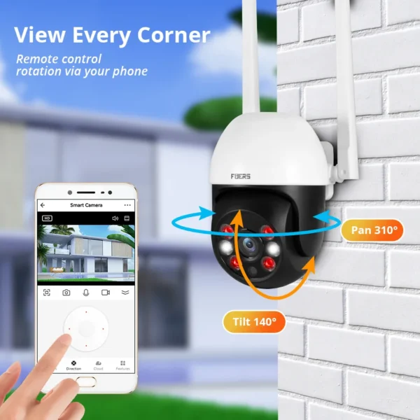 Fuers 5mp 8mp 10mp câmera ip tuya inteligente ao ar livre segurança em casa rastreamento automático câmera de detecção humana wifi cctv câmera de vigilância - Image 5