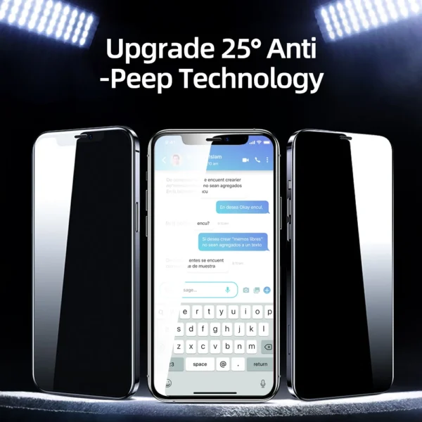 Joyroom vidro privado para iphone 16 15 14 13 promax protetor de tela anti-espião vidro temperado para iphone protetor de tela de privacidade - Image 4