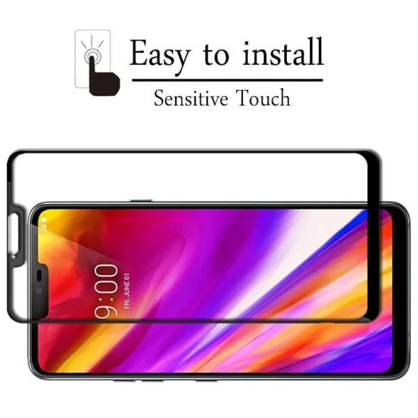 Película de vidro temperado para lg g7 one, 2 peças filme protetor de tela de cobertura total para lg g7 thinq para lg g7 fit vidro - Image 7