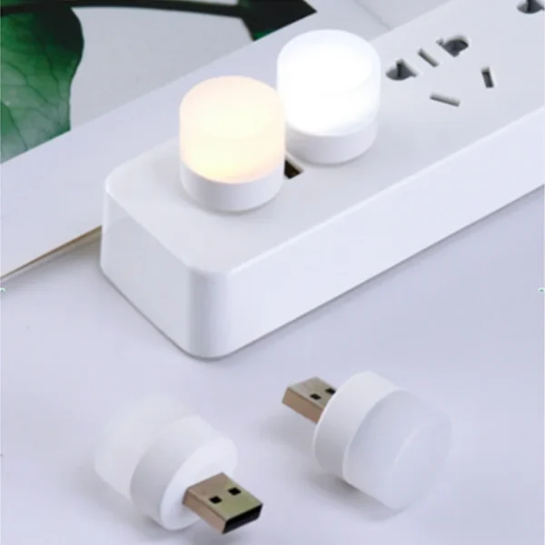 Pequeno usb plug lâmpada led night light computador carregamento de energia móvel mini livro lâmpadas led proteção para os olhos luz leitura quadrada - Image 2