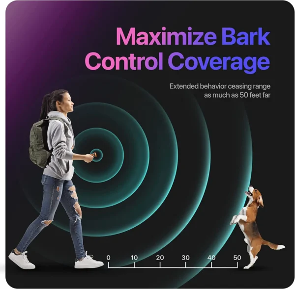 Ultrasonic Dog Training Device, Pet Dog Repeller, recarregável, Anti Bark, dissuasor dispositivo com lanterna LED, Lançamento de 2023 - Image 7