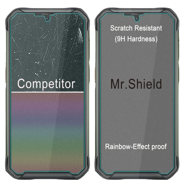 Mr.Shield-Protetor de Tela para Blackview, Vidro Temperado, Japão Vidro com Dureza 9H, BV7200, [3 Pacote] - Image 4