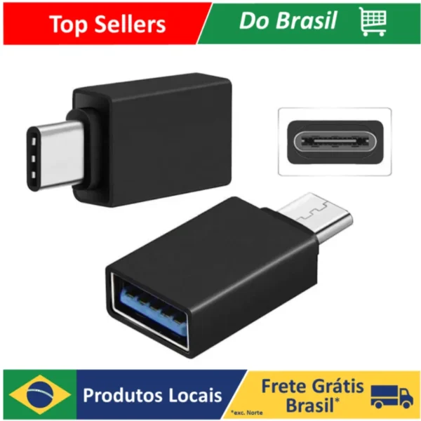 Adaptador USB fêmea 3.0 OTG TIPO-C