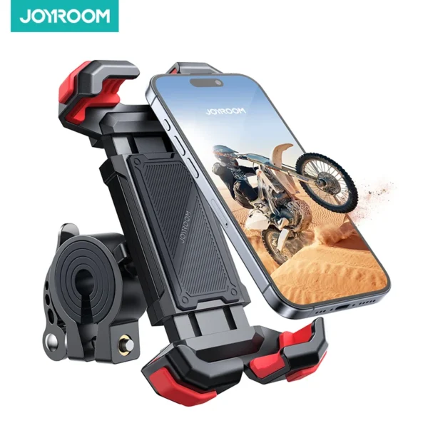 Joyroom-montagem ajustável do telefone para motocicleta, suporte de célula para bicicleta, scooter, guidão, clipe de berço, iphone, Melhorar, bicicleta