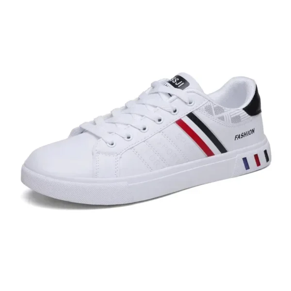 Tênis masculino branco sapatos casuais masculinos originais leves sapatos de luxo para homens respirável apartamentos tênis chaussure hommes - Image 7