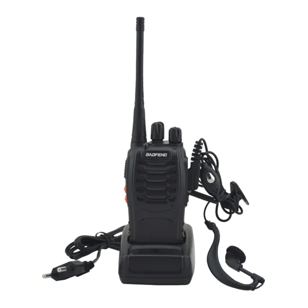 2 pçs/lote BF-888S BAOFENG Walkie talkie UHF rádio em Dois sentidos baofeng 888s 16CH Transceptor Portátil UHF 400-470MHz com Fone de Ouvido - Image 3