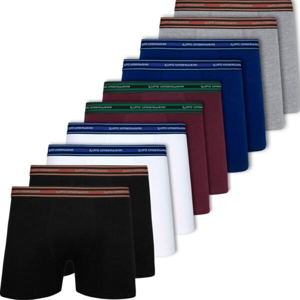 Kit 10 Cuecas Lupo Original Boxer Algodão Masculino Box Cotton Cueca Adulto