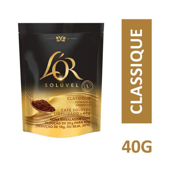 Café Solúvel L'OR Classique Sachê 40g