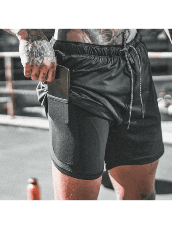 Shorts 2 em 1 De Compressão Esportivo Excelente Para Academia