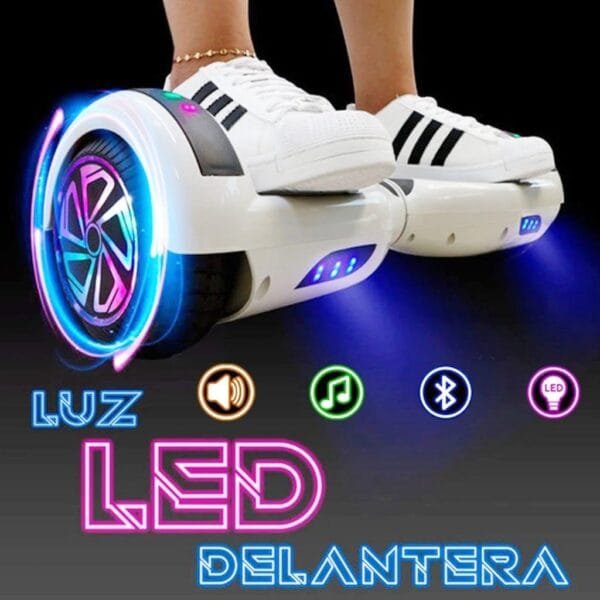 Hoverboard Skate Eletrico Exclusivo 6,5 Polg. Com Alça Bluetooth LED Original