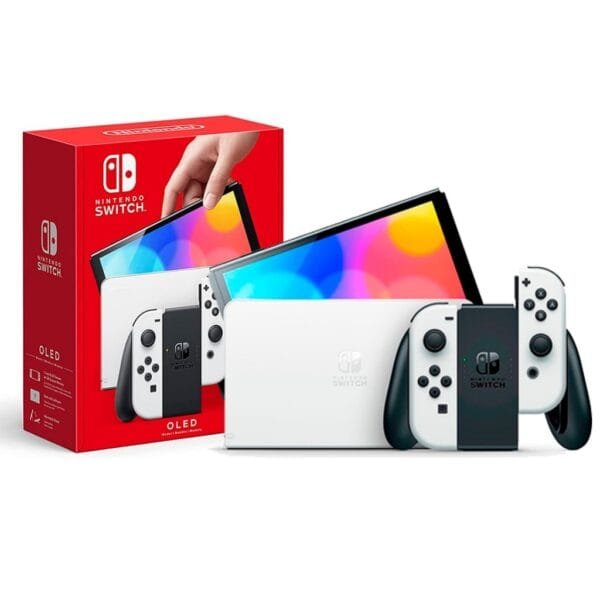 Console Nintendo Switch OLED 64GB Com Joy-Con Standard Branco HBGSKAAA1