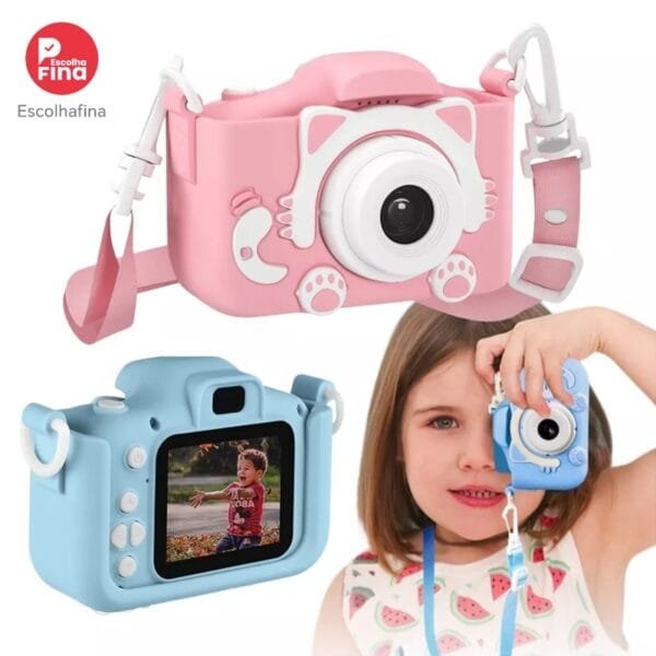 Camera Infantil Digital Filmadora Infantil Mini Maquina Fotografica Infantil Fotografa E Filma Tira Foto De Verdade