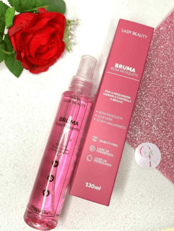 Bruma Fixadora de Maquiagem Rosa Mosqueta 130ml - Lady Beauty