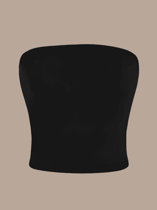 Cropped Top tube Feminino Sem Alça e Sem Bojo Básico Dupla Camada de Suplex Modelador slim fit tomara que caia