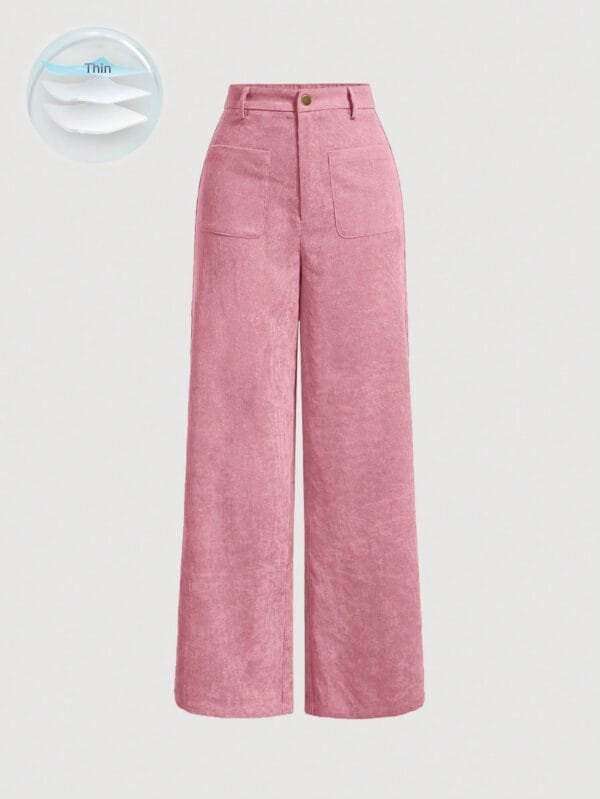 SHEIN MOD Sólido Calças Pernas Largas
