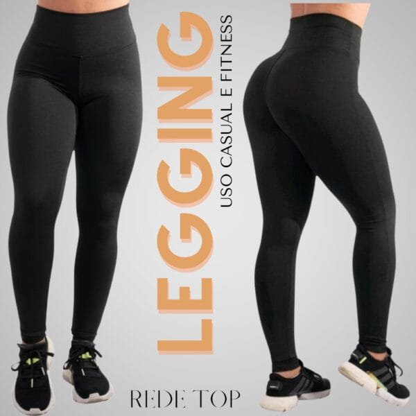 Calça Legging Feminina Cintura Alta Leg Suplex Fitness Grossa Academia Levanta Bumbum