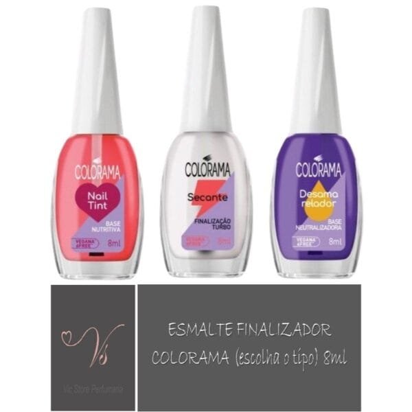 Esmalte Finalizador Colorama 8ml (Escolha o tipo)