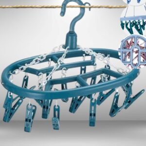 Varal Calcinha Cueca Meia Roupa Íntima Oval C/18 Prendedores