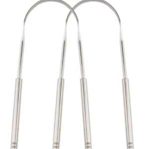 2 Peças Limpador De Língua Raspador De Língua Em Aço Inox Limpador De Lingua A4-13