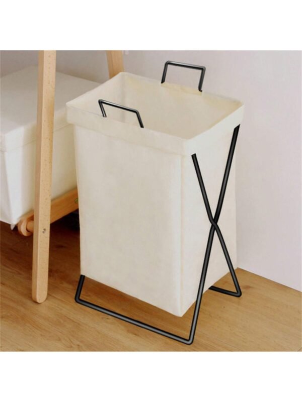Cesto Organizador Roupa Dobrável Grande 35x55 Com Suporte