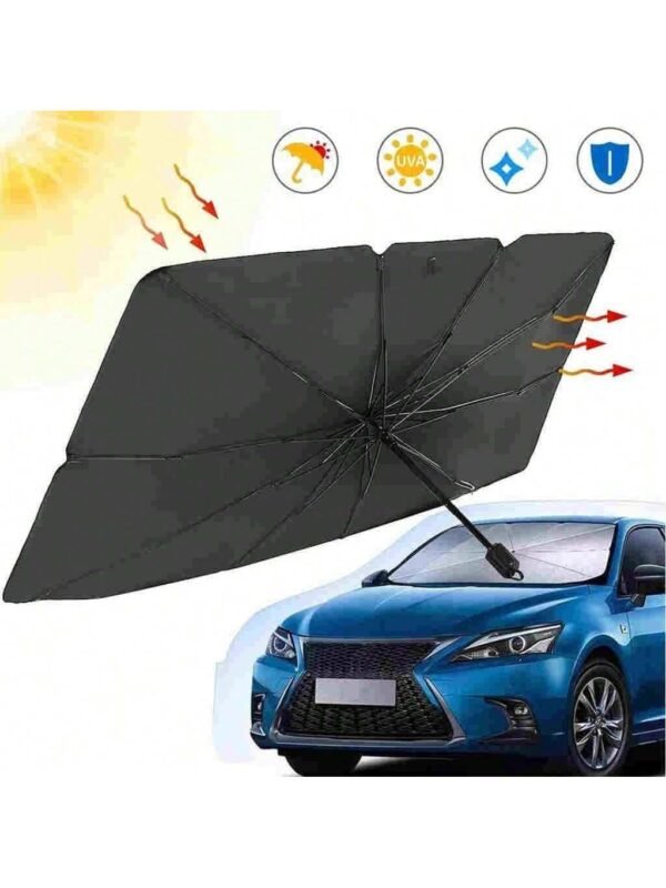 Painel Guarda Sol de Para-Brisa Proteção Raio Solar Para Carro Protetor Solar Portátil UV Automotivo