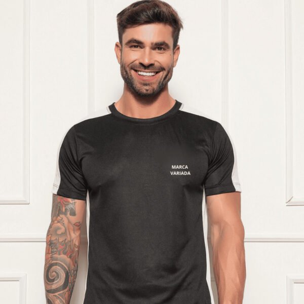 Camisa Masculina para Esporte Blusa Básica Masculina Manga Curta