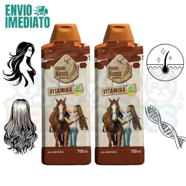 Shampoo Good Horse Com Vitamina A Para Crescer Cabelo Tiktok