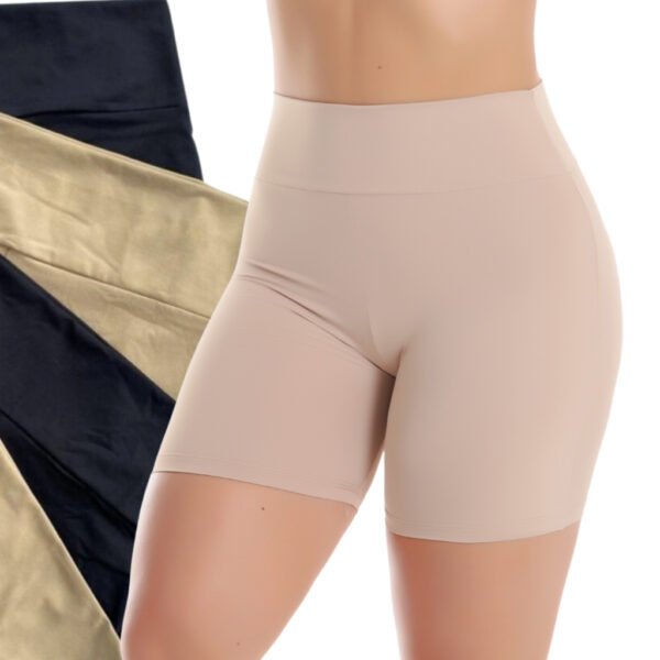 Bermuda Anágua Feminina Segunda Pele Cintura Alta Perfeita para Usar Sob Roupas Justas