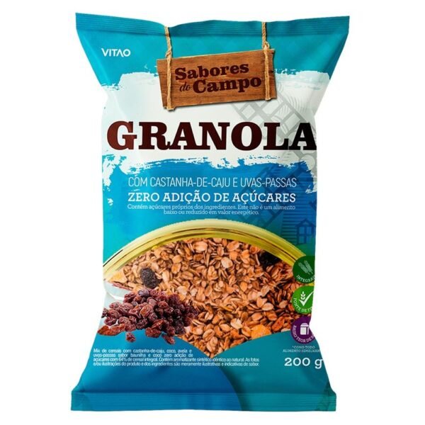 Granola Tradicional Zero Sabores do Campo Vitao 200g