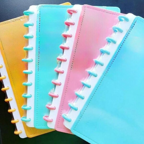 Caderno Tipo  Inteligente Capa Dura - Disco Diário Feminino Neon Planner Tamanhos A5 e B5, A4 80 fls