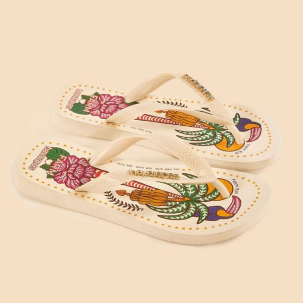 Chinelo Sandália Feminino Havaianas Farm Tropical Vibes Slin