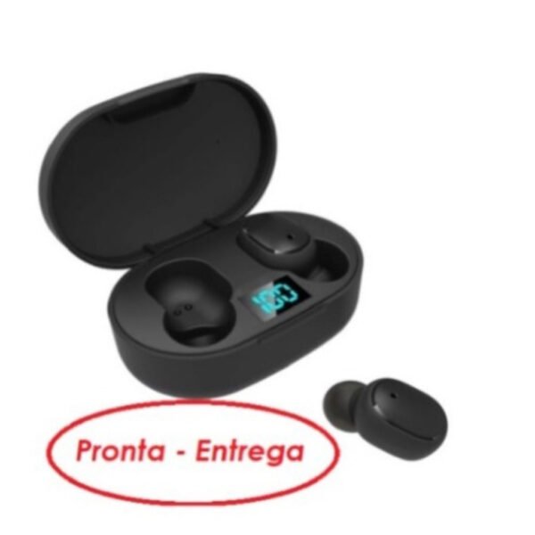 Fone De Ouvido Sem Fio E6s Bluetooth 5.0  Tws Preto