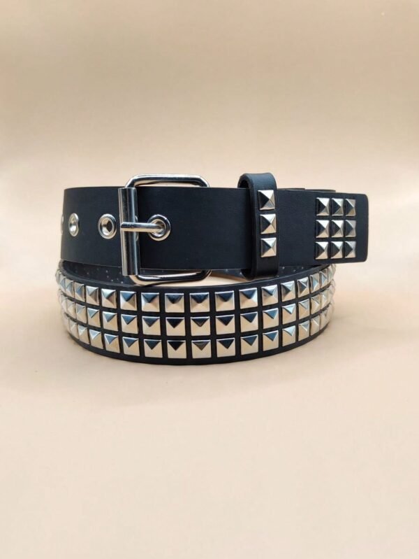 ACESSÓRIOS Nova Moda Do Punk Rebite Cinto Para Mulheres Lantejoulas Personalidade Estilo Concave Fresco