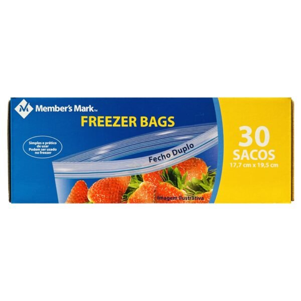 Sacos Bag Para Freezer - Members Mark 30 Médio 17,7x19,5CM
