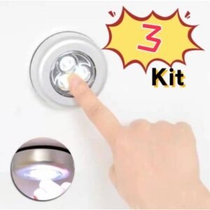 3 Pcs Lâmpada Adesiva De Emergência Com 3 LEDs Lampada Pequena Para Corredor/Parede/Armário