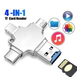 4 Em 1 TF Card Reader Adaptador de Cartão Micro USB 3.0 Micro TF para USB Card Reader OTG Adaptador USB para iPhone Adaptador Android