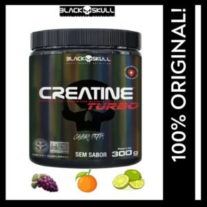 Creatina Black Skull Creatine Turbo 300G Caveira Preta