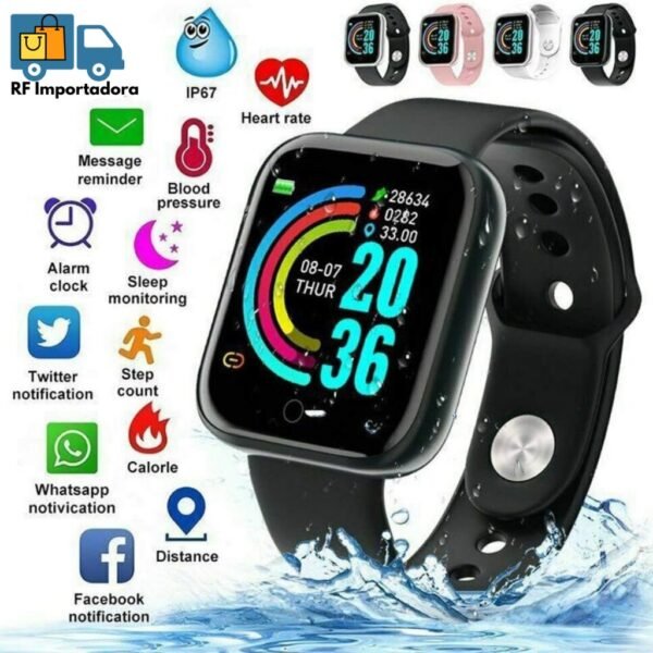 Smartwatch Relógio Inteligente D20 PRO Y68 Com Marcação De Batimentos Cardíacos
