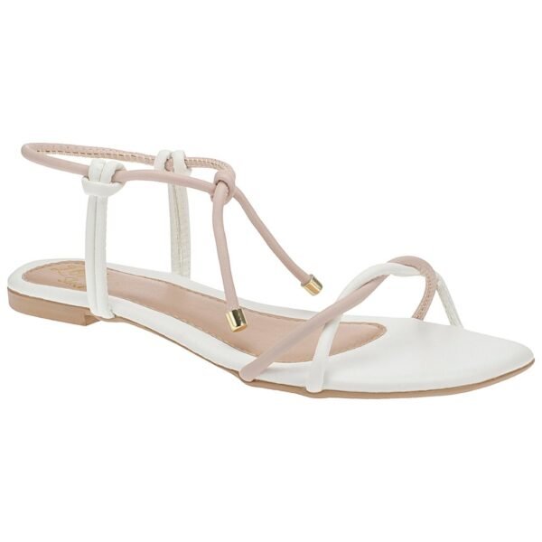 Sandalia Feminina Rasteira de Tiras cruzadas confortavel Macia 013-997