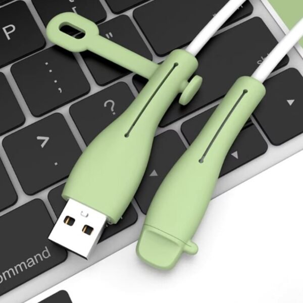 Protetor Capa De Carregador Fio Usb iPhone Android Silicone