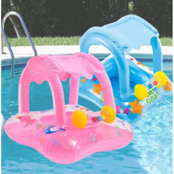 Boia Bote Bebê Cobertura Fralda Infantil Rosa Ou Azu Boia Piscina Bebe