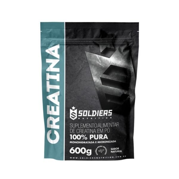 Creatina Monohidratada 600g - 100% Pura Importada - Soldiers Nutrition